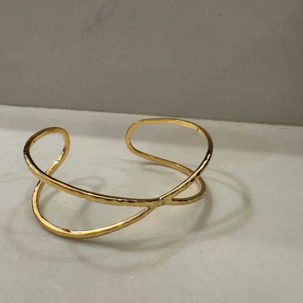 Gorjana Gold X-Pattern Cuff Bracelet